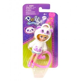Polly Pocket Poupée Hoodie Friends Polly Panda pour les filles de 4 ans et plus