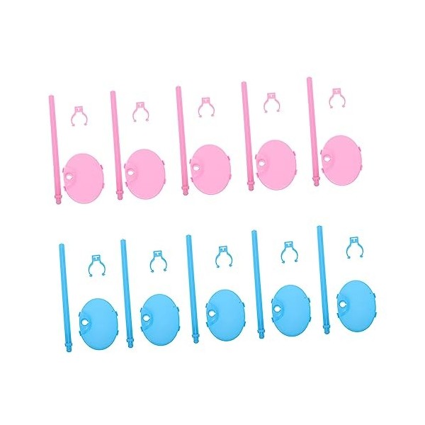 Toyvian 20Pcs Poupée Stand DIY Poupée Stands Support De Poupée Stent Aew Figurines Miniatures Poupées en Plastique Poupée Man