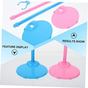 Toyvian 20Pcs Poupée Stand DIY Poupée Stands Support De Poupée Stent Aew Figurines Miniatures Poupées en Plastique Poupée Man