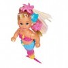 Simba 105733318 – Evi Love Swimming Mermaid, Evi en sirène, Peut Vraiment Nager avec Figurine de Poisson, poupée de Dressing,