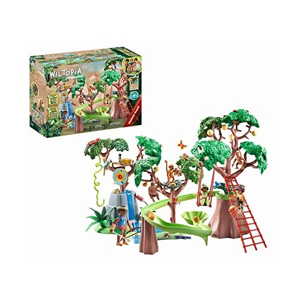 Playmobil 71142 Wiltopia - Aire de Jeu Tropicale de la Jungle- - Gamme Wiltopia fabriquée avec Plus de 80% de matériaux recyc