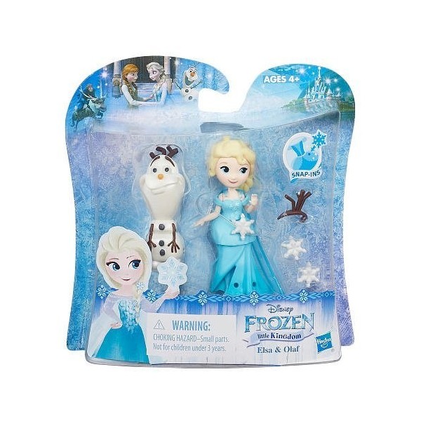 Hasbro Disney Little Kingdom Mini figurines Anna ou Sven du film La Reine des neiges 8 cm model aléatoire