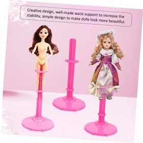 Toyvian 3 Pièces Support De Poupée Présentoirs en Plastique Mannequin Mini Poupées Debout Support De Poupée Support DAfficha