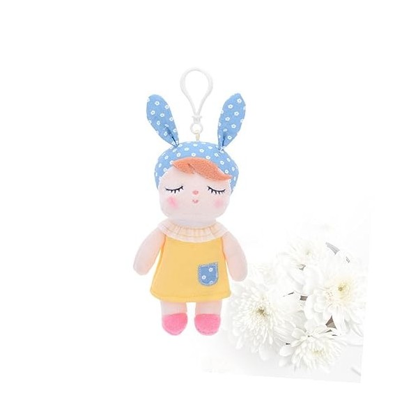 SOIMISS 1Pc Lapin Poupée Mini Poupée Bébés Poupées Mignon Poupée Porte-Clés Bébé Poupée Porte-Clés Anneau Fille Poupées Suspe