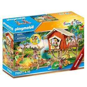 Playmobil 71001 Cabane dans Les Arbres et Toboggan - City Life- Le Centre de Loisirs- Promo-Pack Coffret Univers