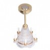 Dilwe Lampe Chandelier Vintage Exquise pour Maison de Poupée avec Lumières LED, Scènes Vives, pour Maison de Poupée à Léchel