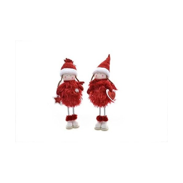 1 poupée de Noël 40 cm rouge modèles assortis envoi aléatoire 