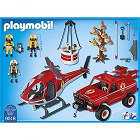 PLAYMOBIL 43729241 Jeu de Figurines de Pompiers en Mission Contre Les Feux de forêt Multicolore