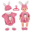 Vêtements de Poupée, Vetement Poupee pour 35-43cm Baby Born Ensemble de Vetement Apportez Un Chapeau et des Chaussettes, Cade