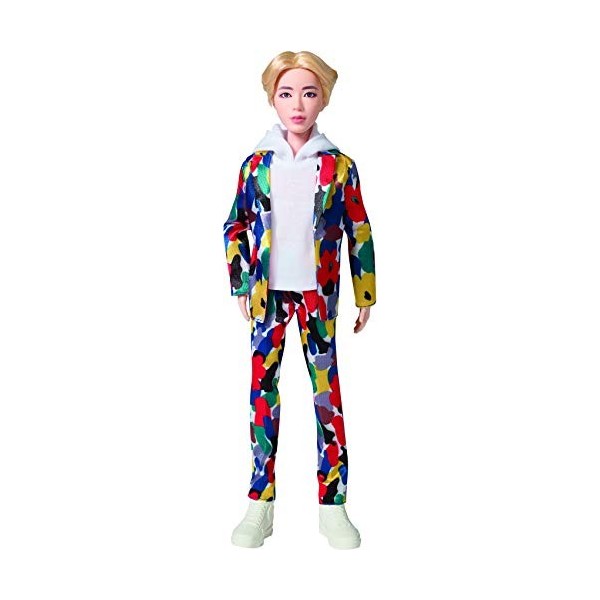 Bts X Mattel Poupée Jin, à L’effigie du Membre du Groupe de K-pop, Figurine à Collectionner, Gkc88