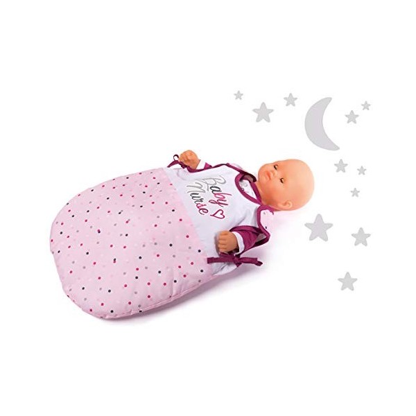 Smoby - Baby Nurse - Turbulette - pour Poupons et Poupées - Gigoteuse en Tissu - 220360WEB