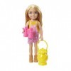 Barbie - It Takes Two - Coffret Vive le Camping - Poupée Chelsea, Hibou, Sac de Couchage, Boussole et Accessoires de Camping 