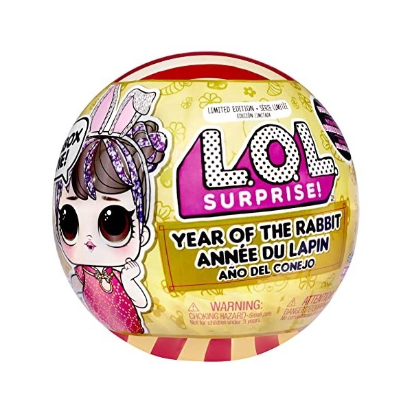 LOL Surprise Année du Lapin Poupée ou Animal de Compagnie - Poupée en Édition Limitée - Découvre 7 Surprises - Poupée ou Anim