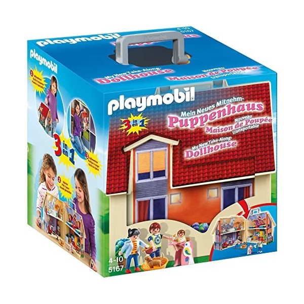 Playmobil Dollhouse 5167 Take Along Modern Dollhouse, 4 years and older