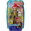 Coffret enchantimals Poupee redward Rooster + Cluck Le Coq - Figurine 15cm avec Animal - Mini-Poupee