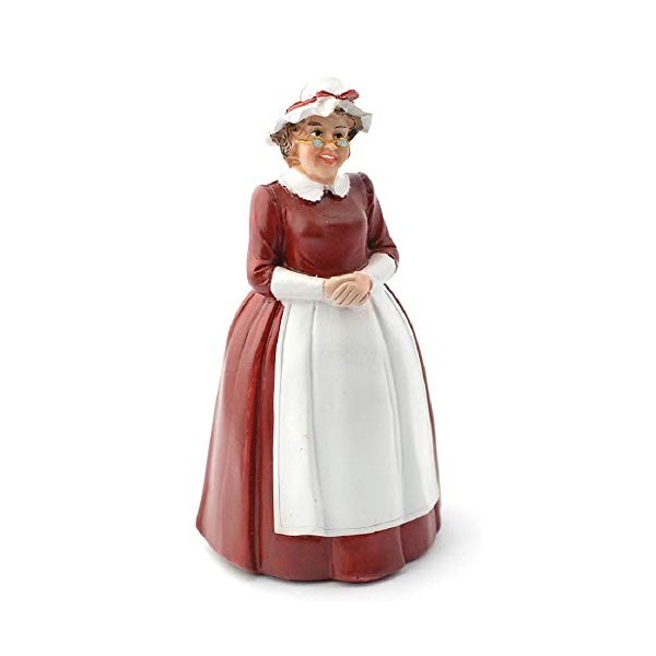 Melody Jane Maison de Poupées Mère Noël Mrs Santa Claus Miniature 1:12 Personnages Figurine en Résine