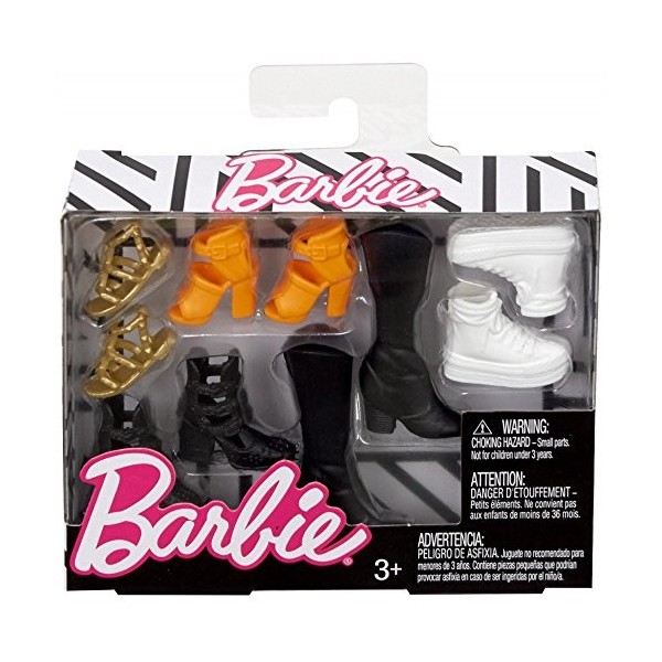Mattel - Barbie - Accessoires de mode - FCR92 - Collection de chaussures Original & Petite Doll