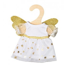 Heless 9152 Robe pour poupée Ange Gardien avec Ailes dorées et Bandeau étoilé Taille 20-25 cm