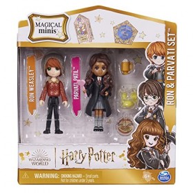 Wizarding World Harry Potter – Kit de Jeu avec Figurines à Collectionner Ron Weasley et Parvati Patil Jouet pour Enfants à pa