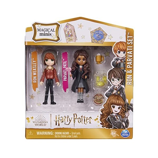 Wizarding World Harry Potter – Kit de Jeu avec Figurines à Collectionner Ron Weasley et Parvati Patil Jouet pour Enfants à pa