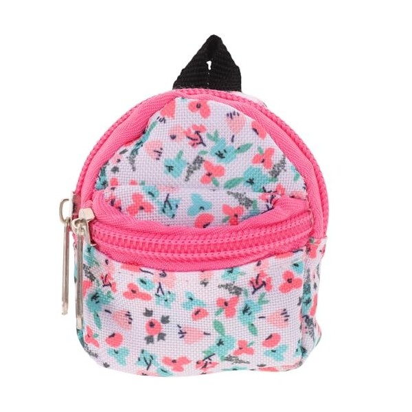 Totority Sacs à dos pour poupée Mini sacs décole à fermeture éclair Mini  sac à dos jouet poupée costume ornement minuscule f