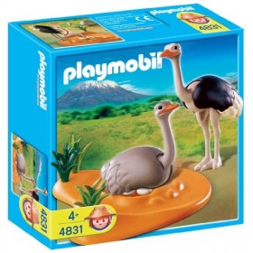 Playmobil - 4831 - Jeu de construction - Couple dautruches et nid