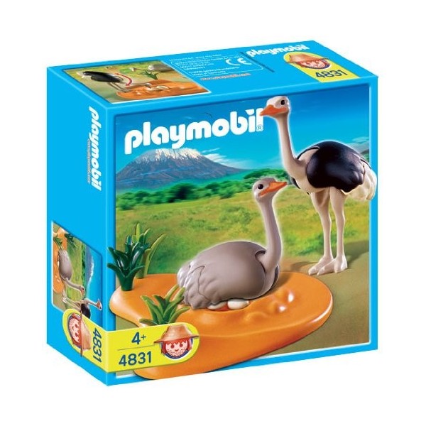 Playmobil - 4831 - Jeu de construction - Couple dautruches et nid