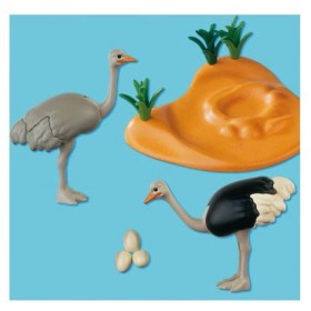 Playmobil - 4831 - Jeu de construction - Couple dautruches et nid