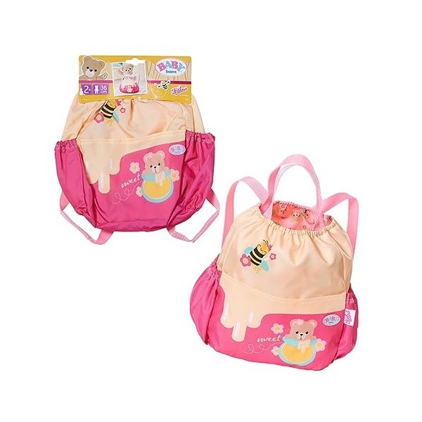 BABY born Ours Sac-à-dos 834831 - Accessoires pour BABY born Ours et poupées qui mesurent jusquà 43 cm - Comprend 1 ceinture