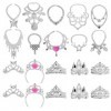 Gadpiparty 20 Pcs Mini Ensemble De Bijoux Accessoires De Poupée Ensemble De Bijoux Comprend 10 Colliers 10 Couronnes Poupée H