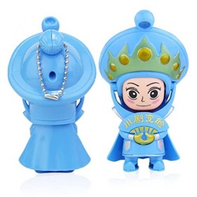 Toyvian 3 Pièces Jouet Changeant De Visage Dopéra du Sichuan Personnages De Lopéra De Pékin Remplisseur De Sac Sculpture De