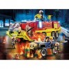 Playmobil Camion de Pompiers et véhicule enflammé