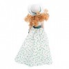 Eulbevoli Poupée en Porcelaine, livrée avec Une Maison de poupée Miniature réaliste Dool pour Chambre à Coucher pour Fille