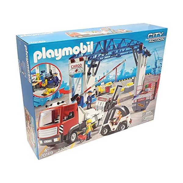 Playmobil 70169 – Kit de porte-cargo avec support de fourche et boîte de rangement