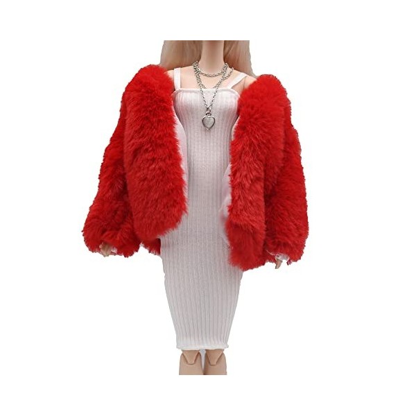 Hinleise Vêtements de poupée pour poupée tendance 1/6 de 29 cm - Robe tricotée en peluche - Accessoires de costume Style F 