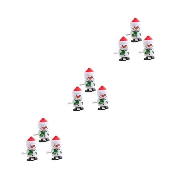 NOLITOY 6 Pièces Poupée De Noël Enfants Décor Décor De Noël Enfants Goodie Sac Stuffers Père Noël Jouets À Remonter Figure De