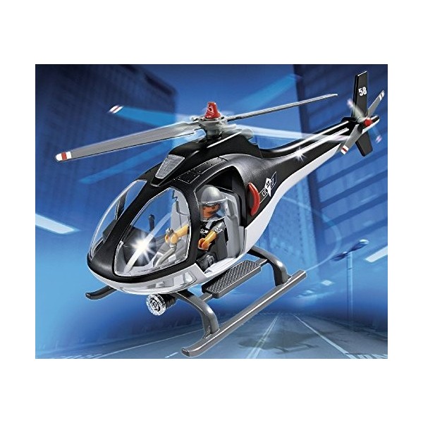 Playmobil - 5563 - Jeu De Construction - Hélicoptère Avec Policier