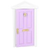 gernie Mini Porte en Bois pour Maison de Poupée 1:12, Porte de Maison de Poupée aux Bords Plus Lisses, Matériau en Bouleau, D