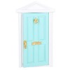 gernie Mini Porte en Bois pour Maison de Poupée 1:12, Porte de Maison de Poupée aux Bords Plus Lisses, Matériau en Bouleau, D