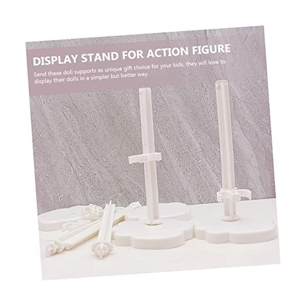 TOYANDONA 12 Pièces Stand De Poupée Support De Marionnette De Bureau Petits Supports De Poupée Présentoir pour Figurine Artic