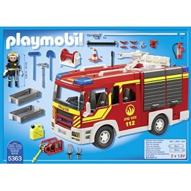 Playmobil - 5363 - Jeu De Construction - Fourgon De Pompiers