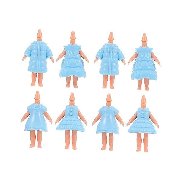 OATIPHO 12 Pièces Corps De Poupée Fournitures DArtisanat pour Enfants Parties du Corps Nues Mini Poupée Infantile Poupées Ar