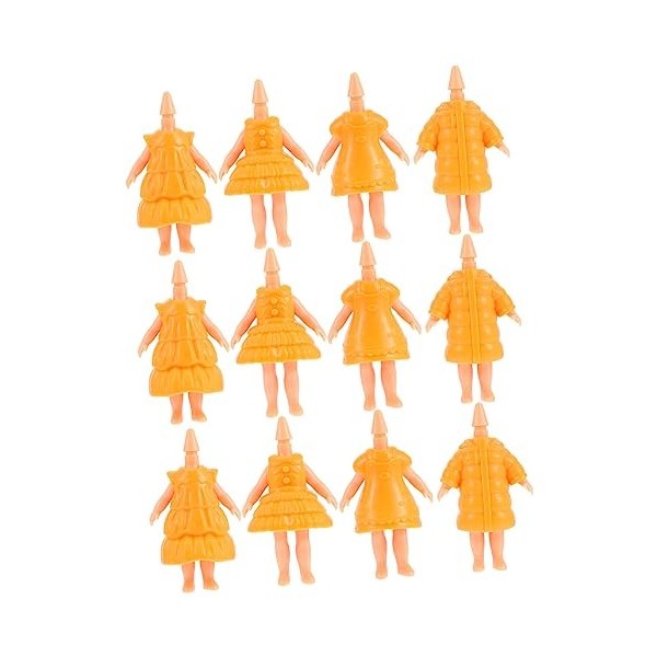 OATIPHO 12 Pièces Corps De Poupée Fournitures DArtisanat pour Enfants Parties du Corps Nues Mini Poupée Infantile Poupées Ar