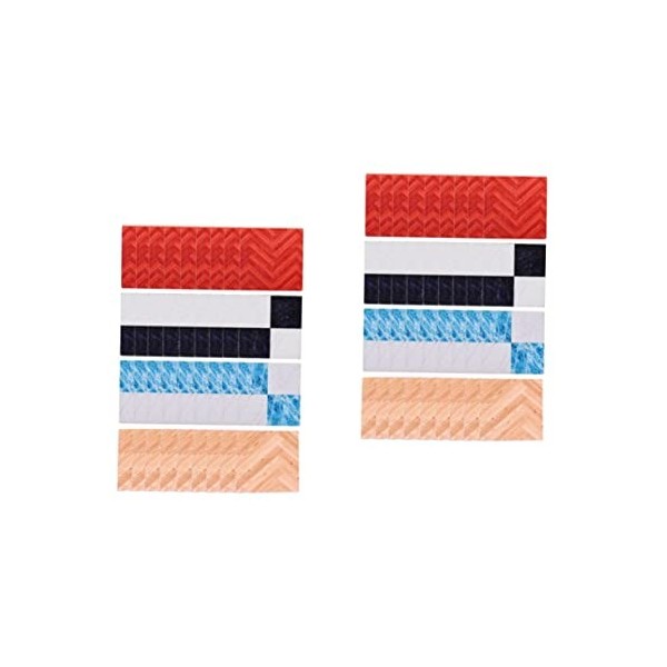 Didiseaon 36 Pièces Plancher en Bois De Maison De Poupée Plancher De Poupée Planchers De Mini-Maisons Plancher Miniature Meub