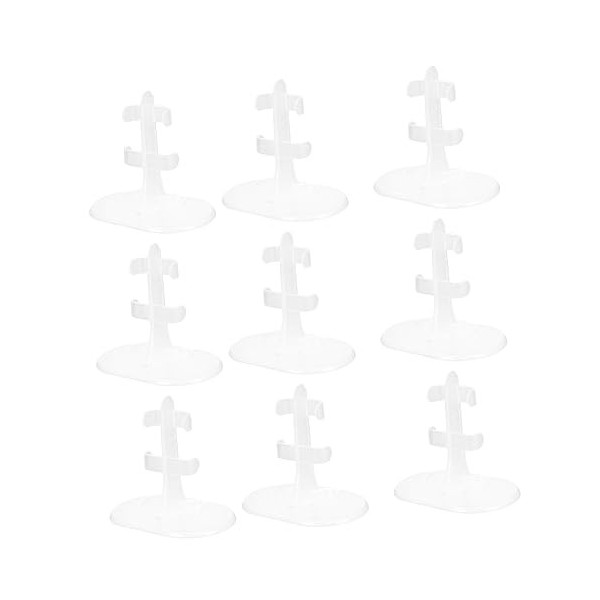 Floatdream - Lot De 20 Supports De Poupée Réglables, Blancs - En Plastique Durable, Hauteur Ajustable - Pour Poupées, Peluches, Ultraman