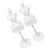 SEWACC 4 Pièces Simulation Cintre Poupée Stands Poupées Miniatures Poupée Robe Mannequin Poupée Mannequin Modèle Robe Titulai