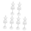 SEWACC 4 Pièces Simulation Cintre Poupée Stands Poupées Miniatures Poupée Robe Mannequin Poupée Mannequin Modèle Robe Titulai