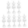 SEWACC 4 Pièces Simulation Cintre Poupée Stands Poupées Miniatures Poupée Robe Mannequin Poupée Mannequin Modèle Robe Titulai