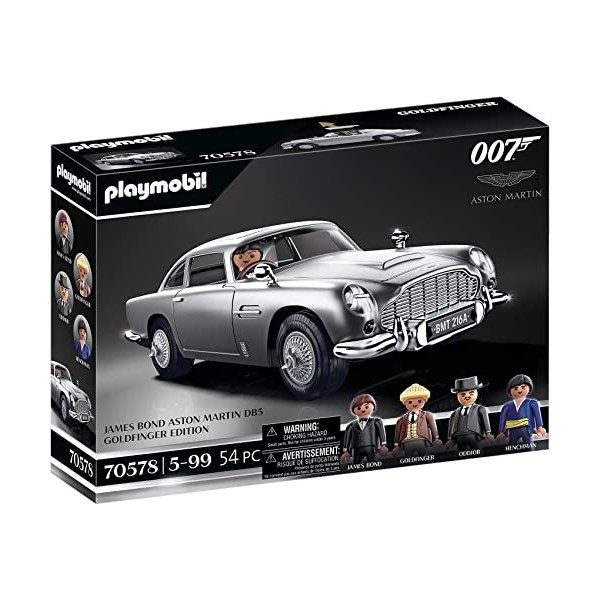 Playmobil 70578 James Bond Aston Martin DB5 – Edition Goldfinger - James Bond - Movie Cars - Voiture Iconique PlaymoPourLesGr