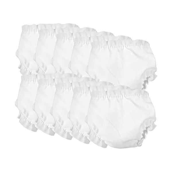 jojofuny 20 Pièces Couches De Poupée Blanches Mini Jeu De Dressing Vêtements Accessoires De Poupée pour Poupées Similaires Co